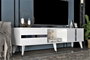 Hanah Home Vania Soporte de TV Blanco y Plata